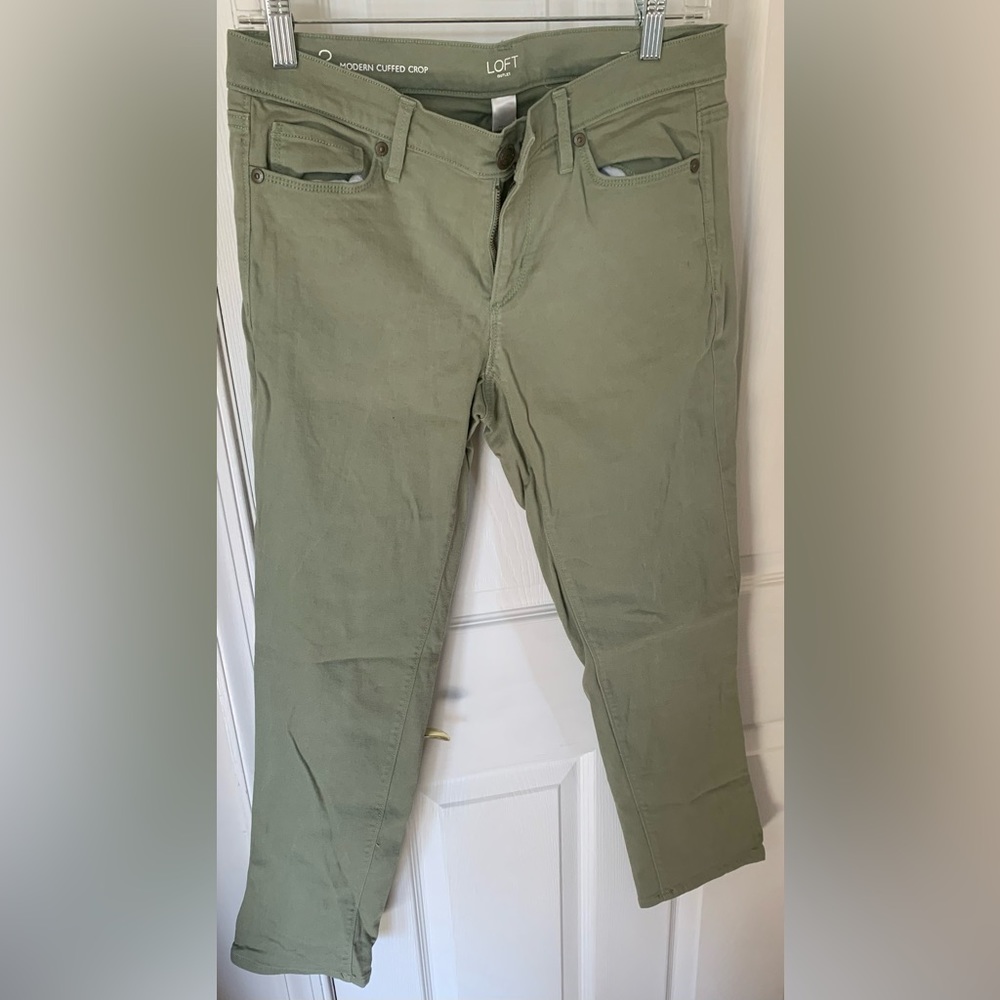 Loft Modern Cuffed Crop Pant